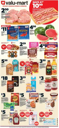 Preview of leaflet Valu Mart weekly flyer from shop Valu Mart is valid from Aug 20, 2026