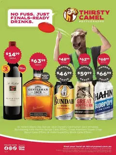 Preview of catalogue No fuss. Just Finals-ready Drinks. 31/08 from shop Deals valid 31/08/2026