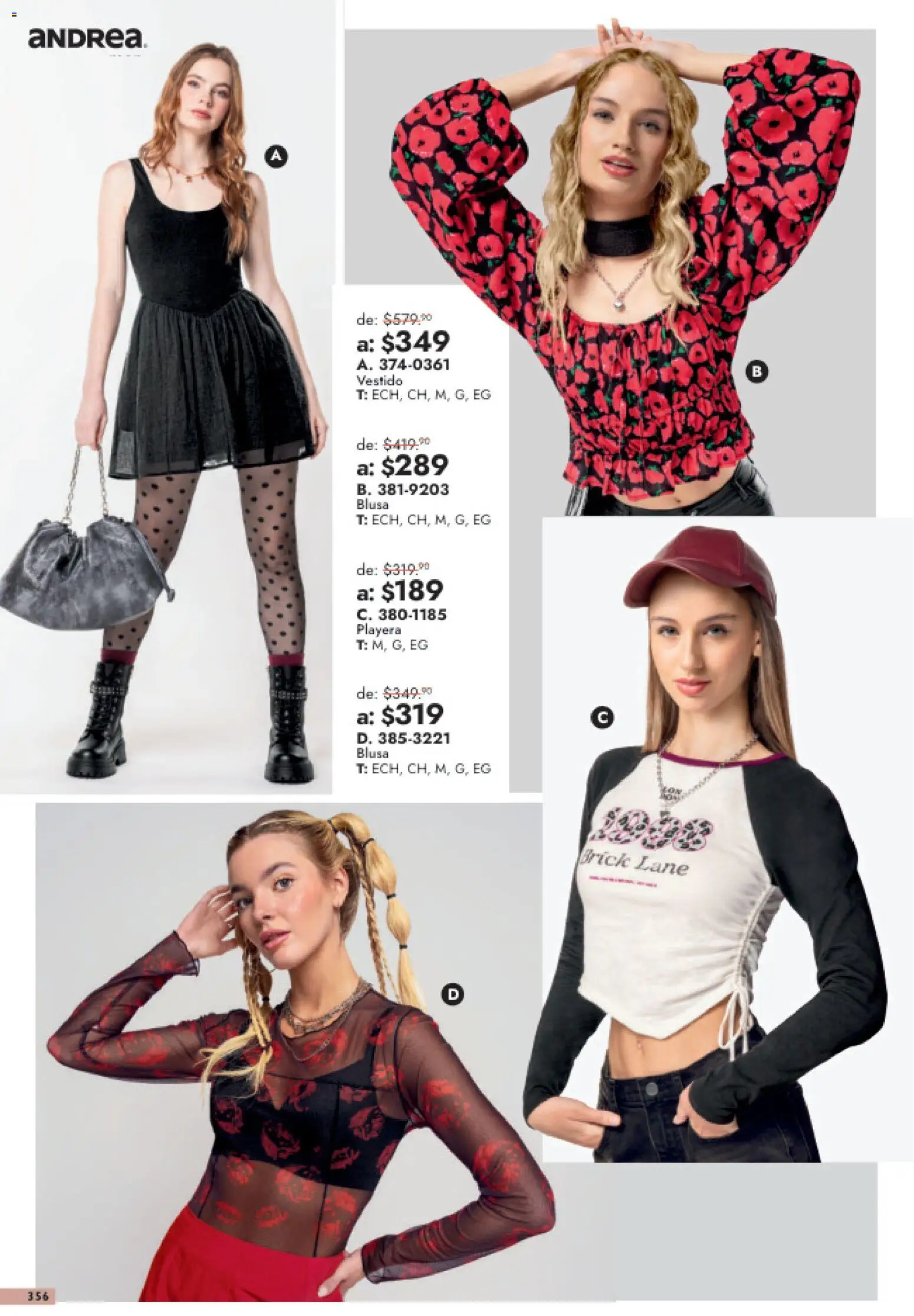 Vista previa las ofertas de la tienda Andrea - Andrea catálogo Outlet desde el 26/07/2026 