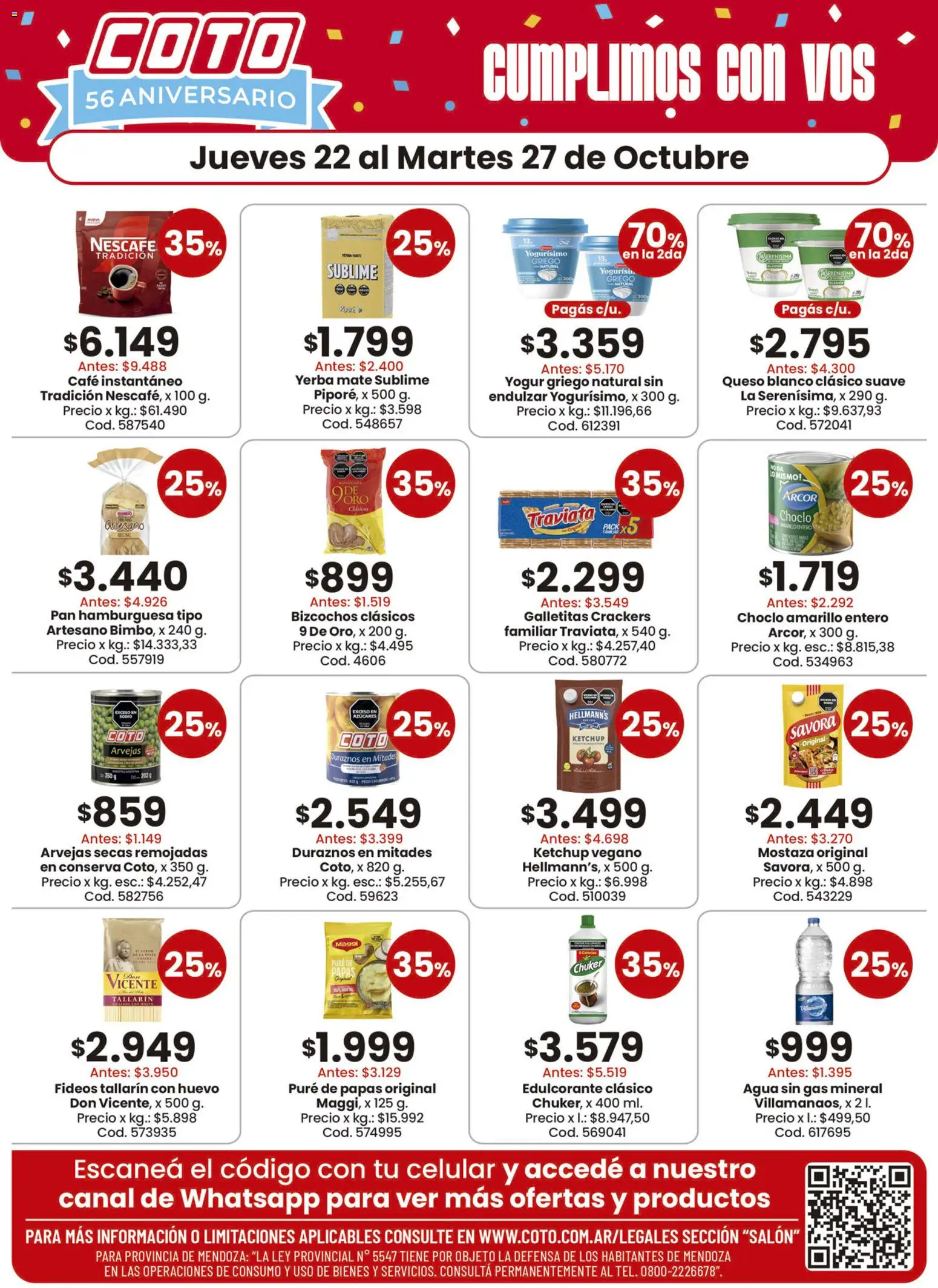 Vista previa del folleto de la tienda Coto válido desde el 22/10/2026 