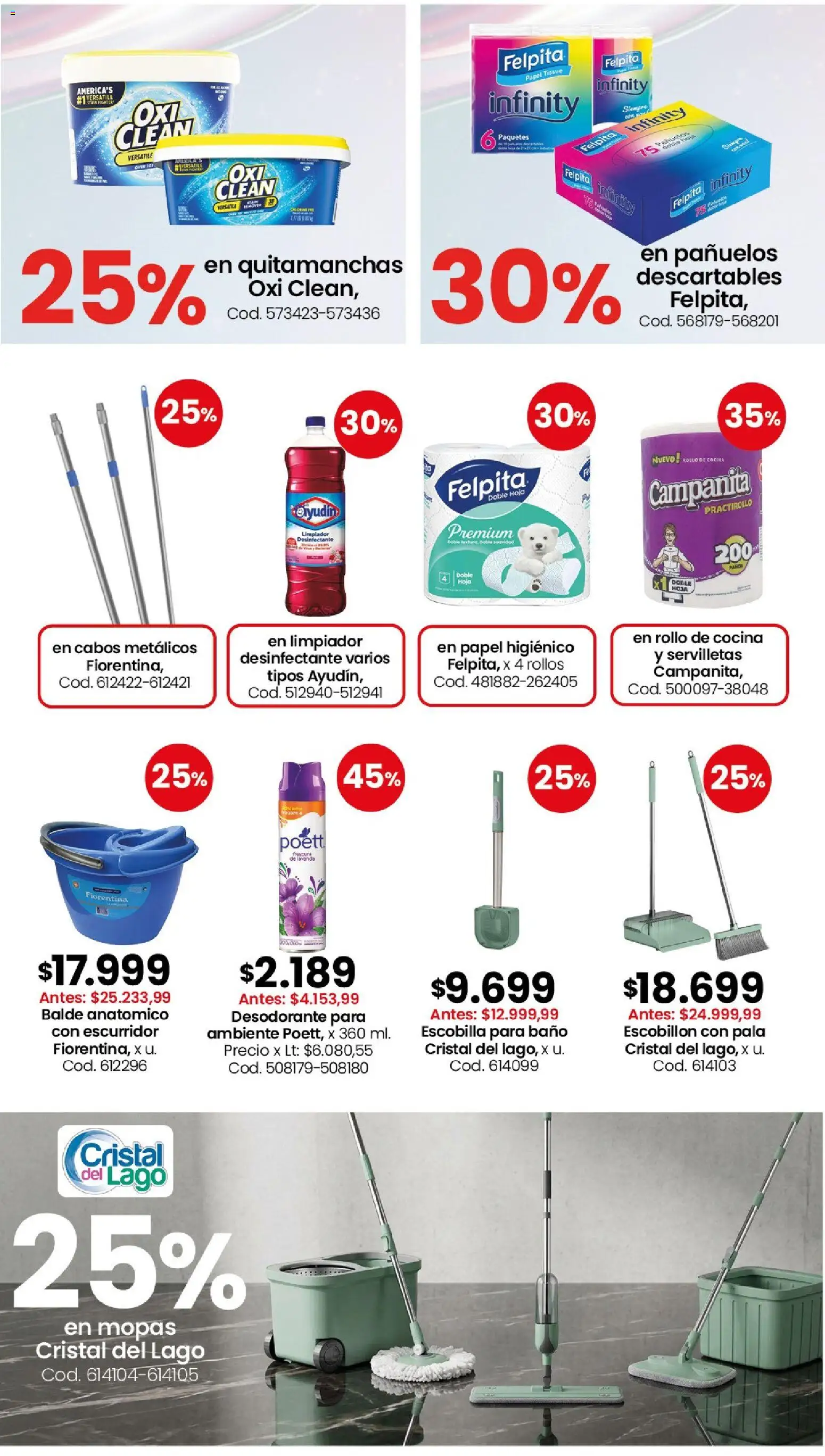 Vista previa del folleto de la tienda Coto válido desde el 03/08/2026 - Cocina, Pala, Papel higiénico, Escobillon, Pañuelos descartables, Quitamanchas, Escobilla, Limpiador