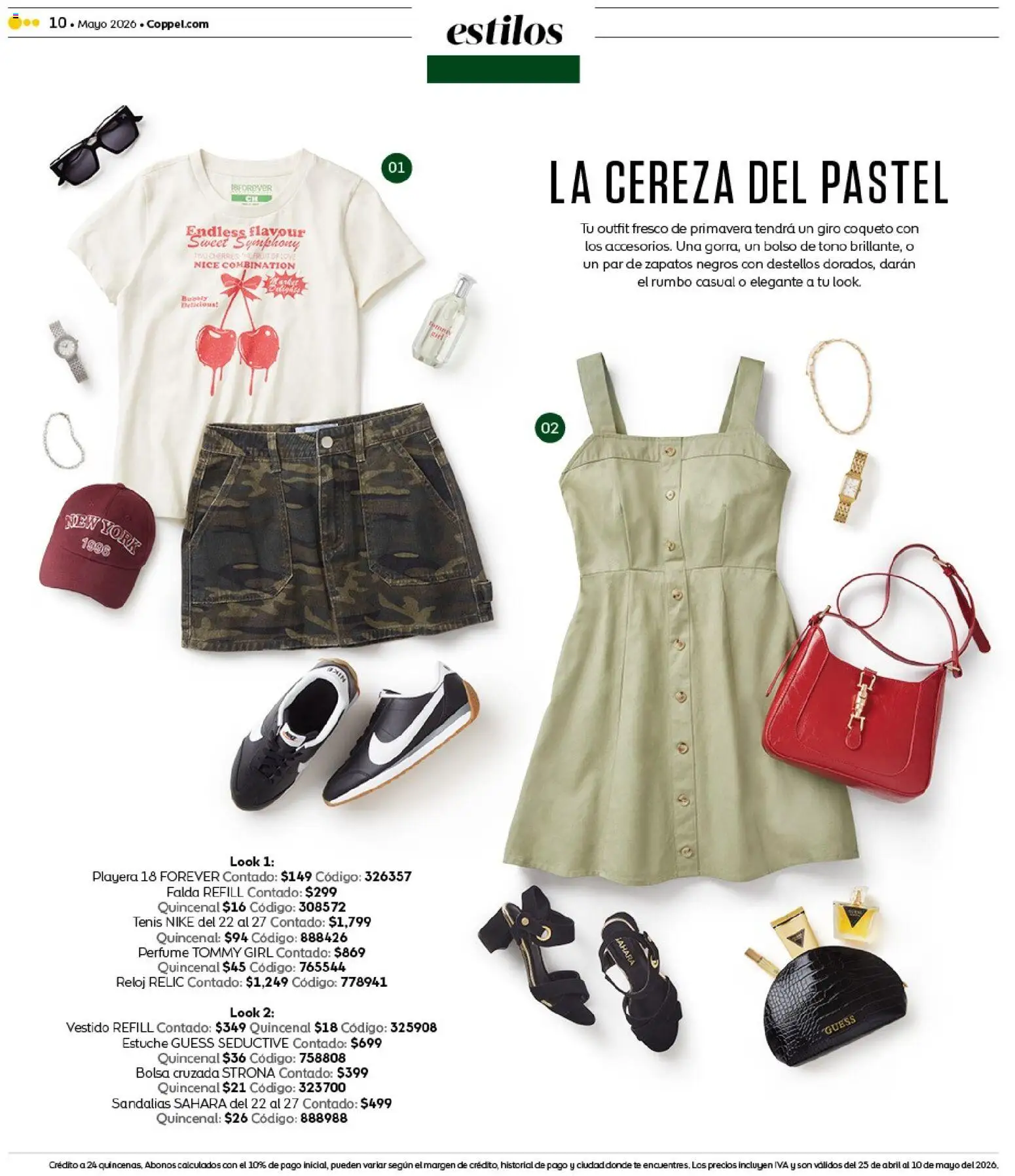 Vista previa las ofertas de la tienda Coppel - Coppel catálogo Claro que la vas a querer desde el 25/04/2026 - Reloj, Tenis, Perfume, Zapatos, Pastel, Vestido, Estuche, Falda