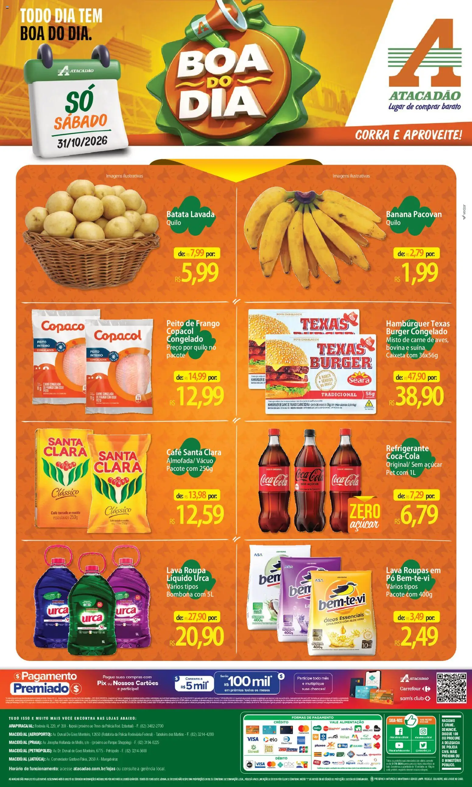 Pré-Visualização do folheto "Atacadão ofertas - AL" da loja Atacadão válido a partir de 31/10/2026