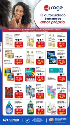 Pré-Visualização do folheto "Semar Supermercado ofertas Roge" da loja Semar Supermercado válido a partir de 20/06/2026