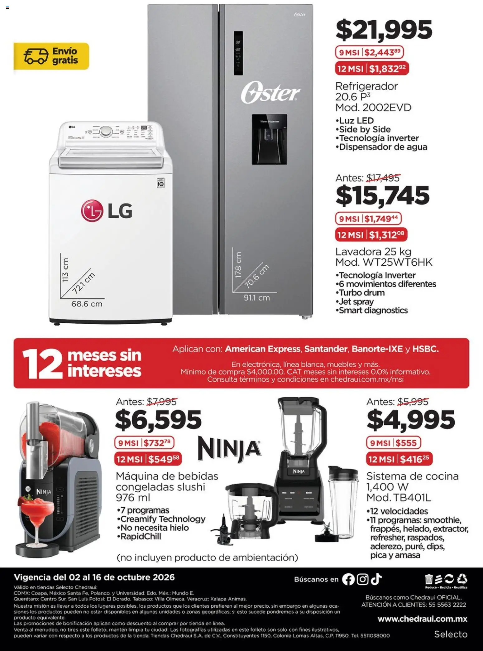 Vista previa las ofertas de la tienda Chedraui - Chedraui folleto Renueva tu casa desde el 02/10/2026 