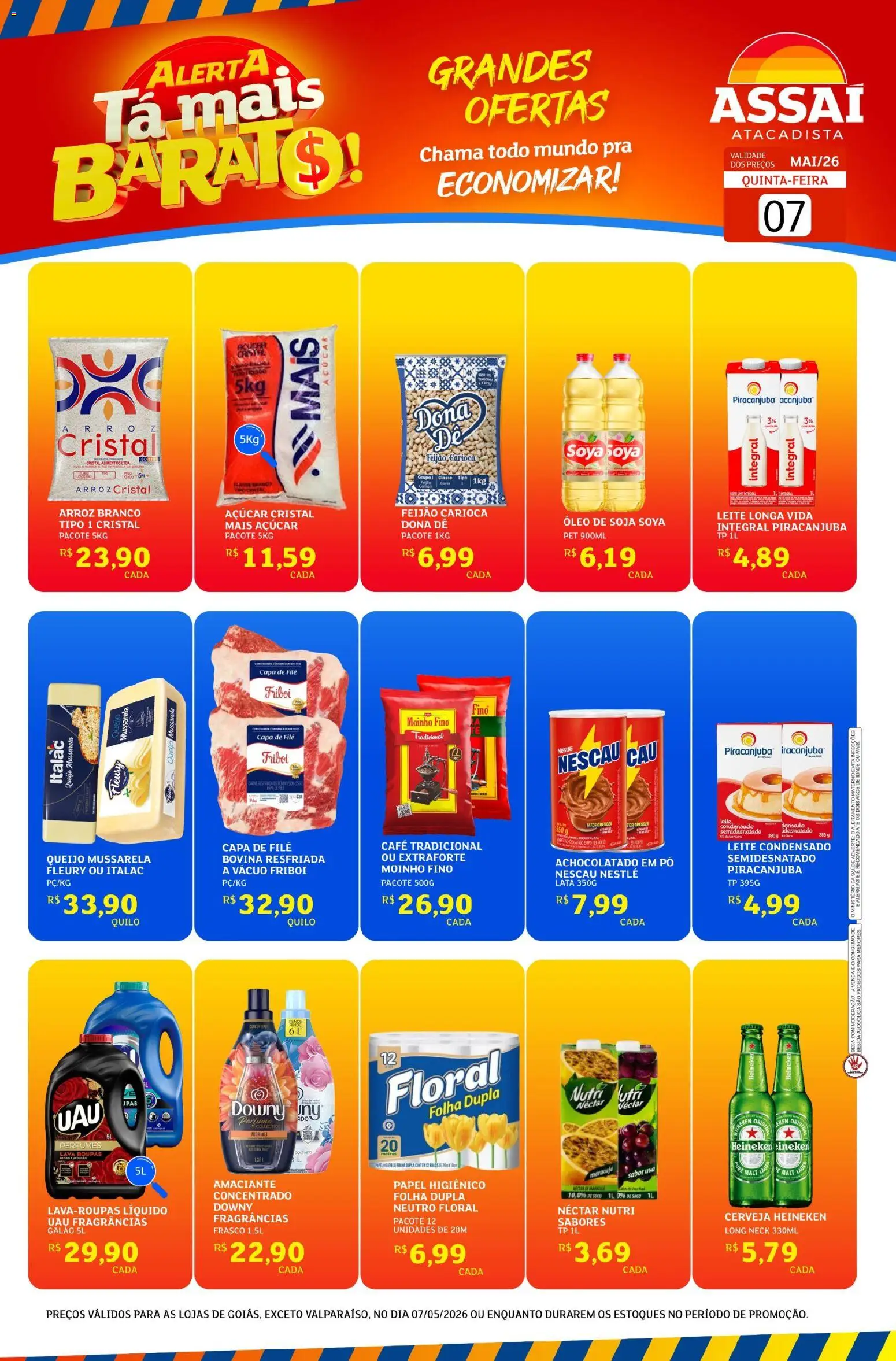 Pré-Visualização do folheto "Assaí Atacadista ofertas - GO" da loja Assaí Atacadista válido a partir de 07/05/2026