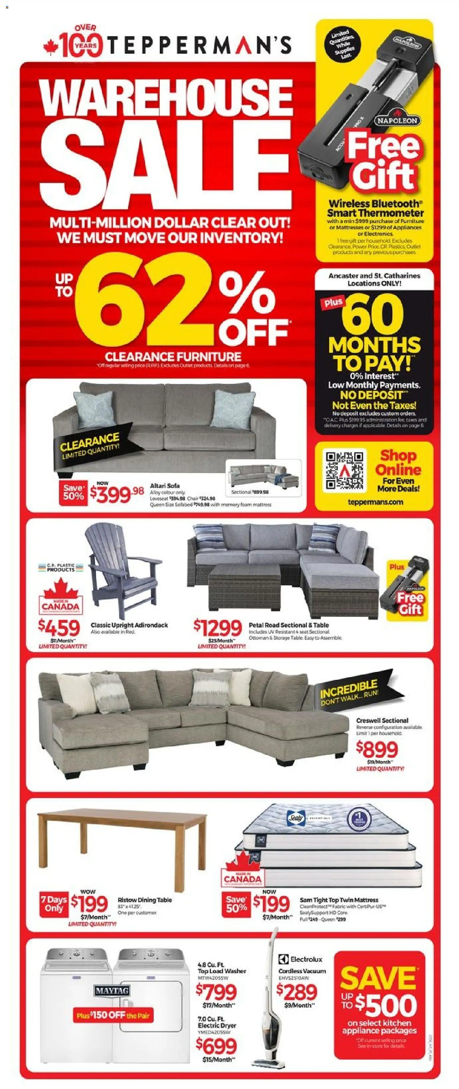Preview of leaflet Tepperman's weekly flyer / circulaire from shop Tepperman's is valid from Jul 17, 2026
