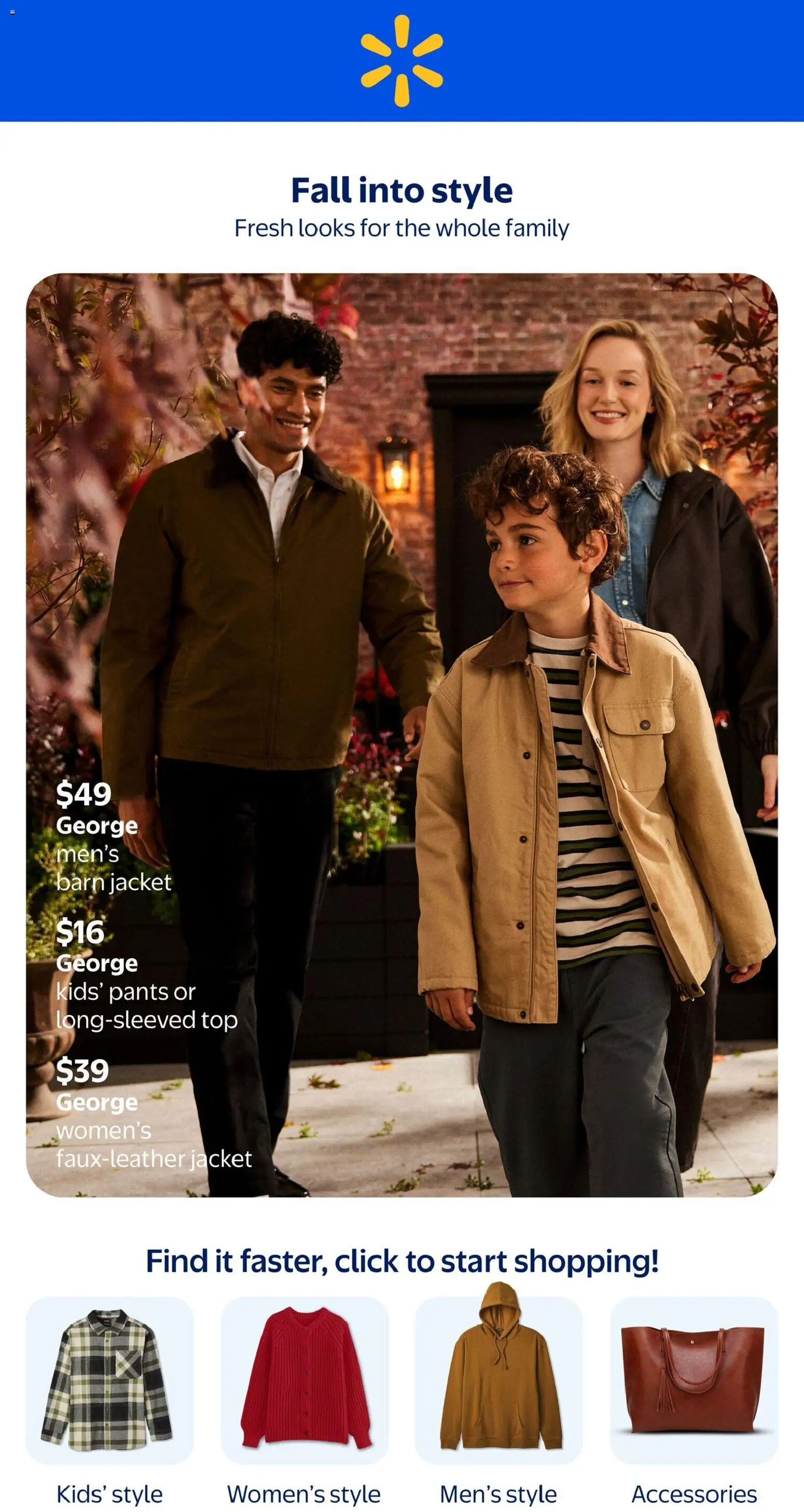Preview of leaflet Walmart flyer - Fall into style from shop Walmart is valid from Sep 10, 2026