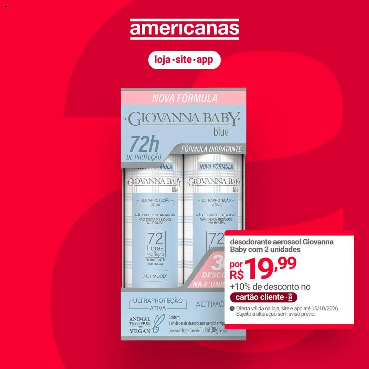 Pré-Visualização do folheto "Lojas Americanas - Ofertas atuais" da loja Lojas Americanas válido a partir de 14/10/2026