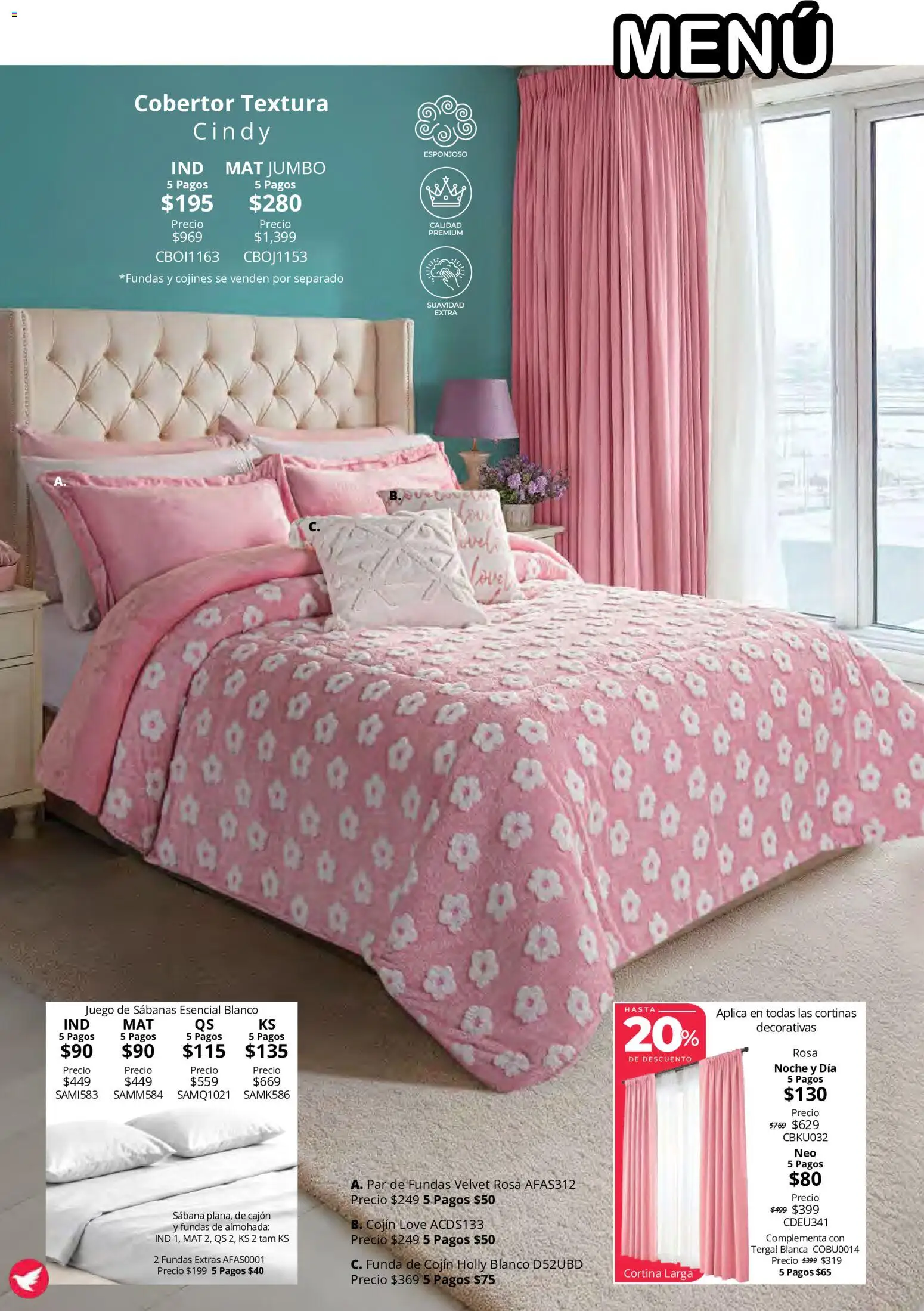 Vista previa las ofertas de la tienda Colchas Concord - Colchas Concord catálogo Colección Cobertor Calor de Hogar desde el 15/10/2026 