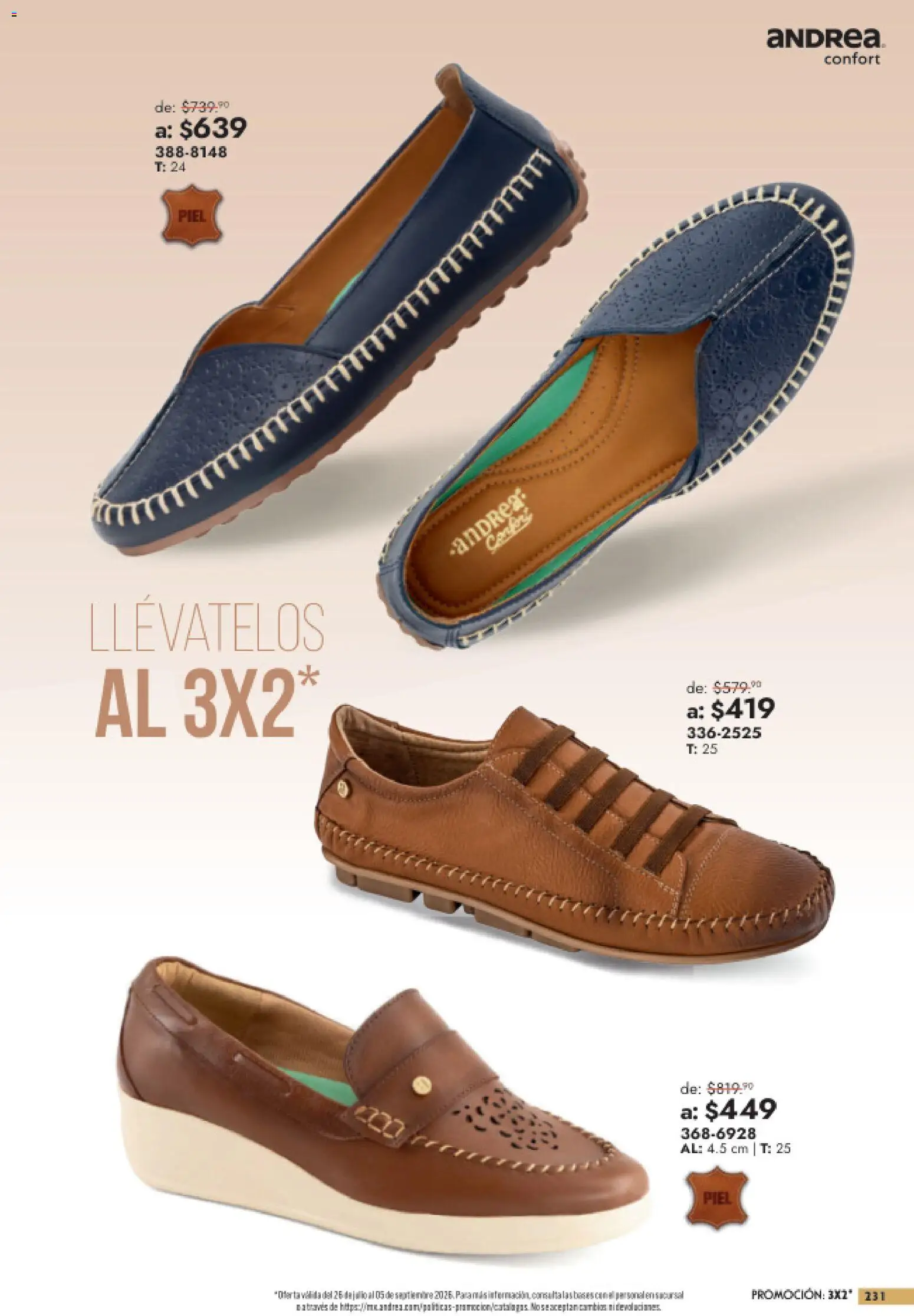 Vista previa las ofertas de la tienda Andrea - Andrea catálogo Outlet desde el 26/07/2026 