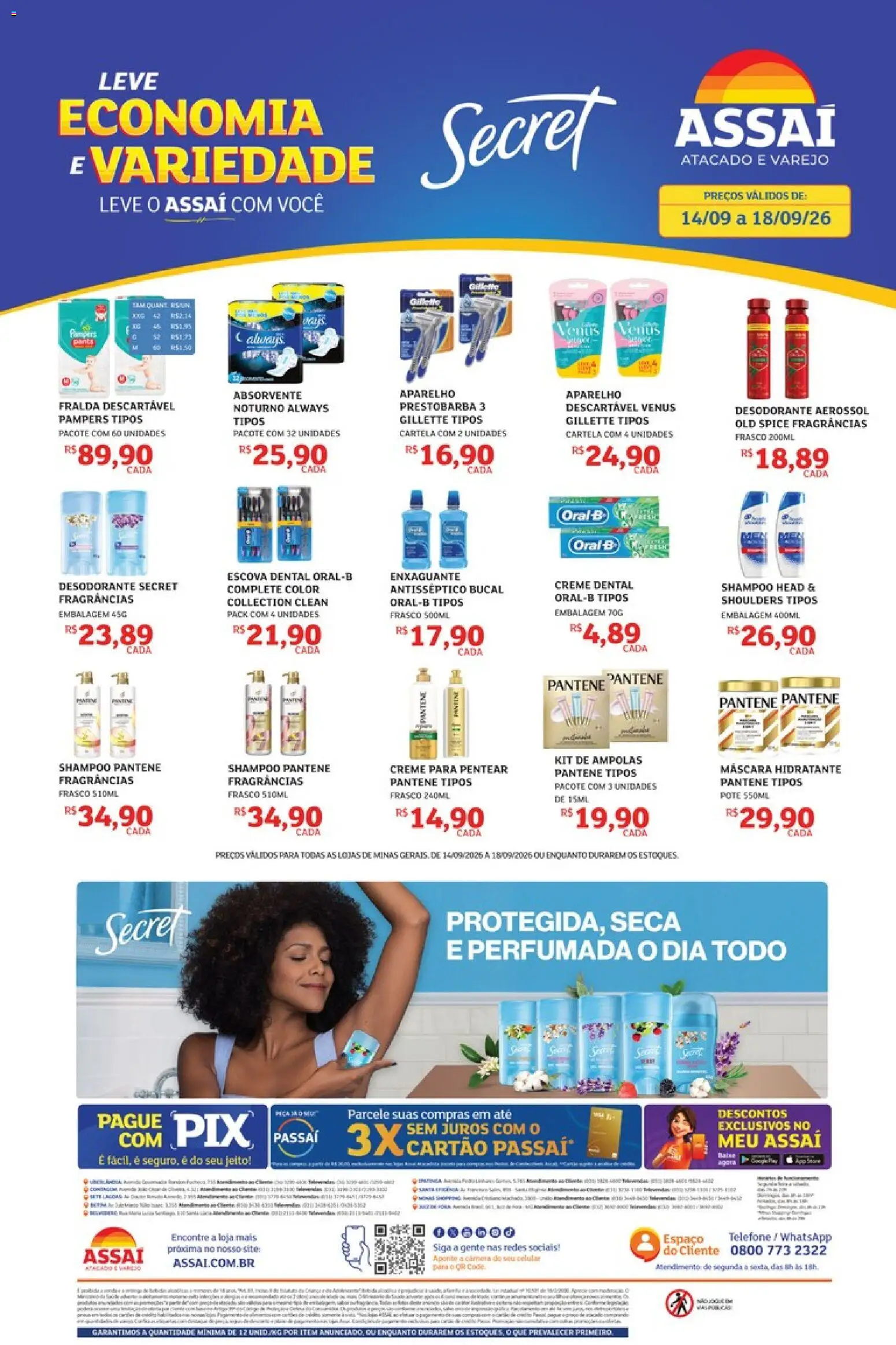 Pré-Visualização do folheto "Assaí Atacadista ofertas - MG" da loja Assaí Atacadista válido a partir de 14/09/2026