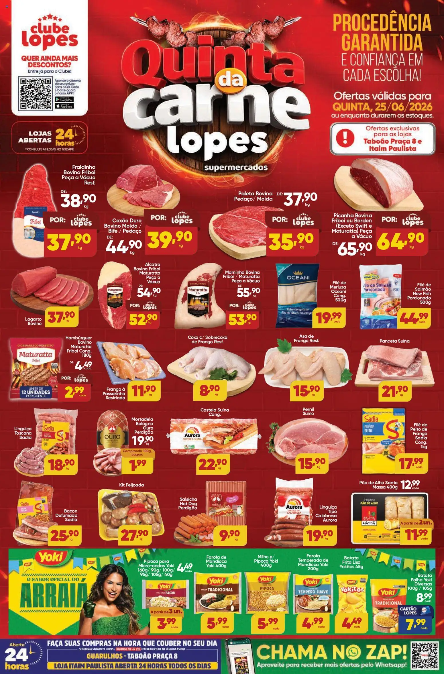 Pré-Visualização do folheto "Lopes Supermercados - Ofertas da semana" da loja Lopes Supermercados válido a partir de 25/06/2026