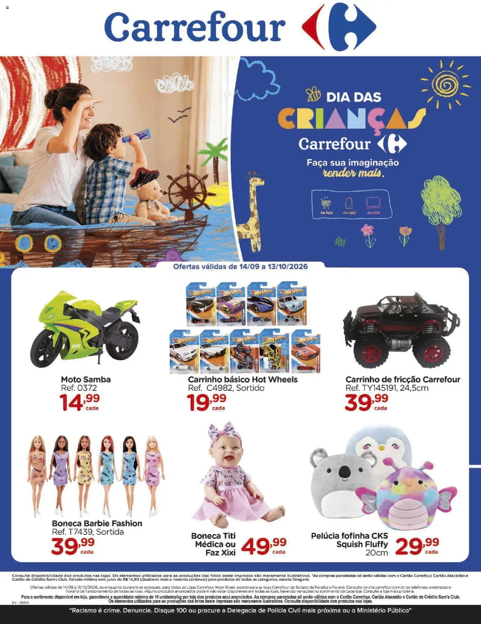 Pré-Visualização do folheto "Carrefour ofertas Crianças" da loja Carrefour válido a partir de 14/09/2026
