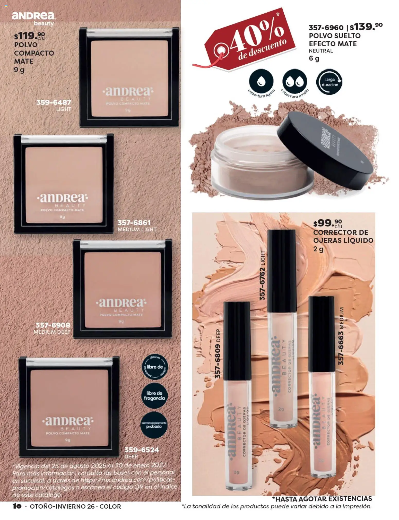 Vista previa las ofertas de la tienda Andrea - Andrea catálogo Beauty desde el 23/08/2026 