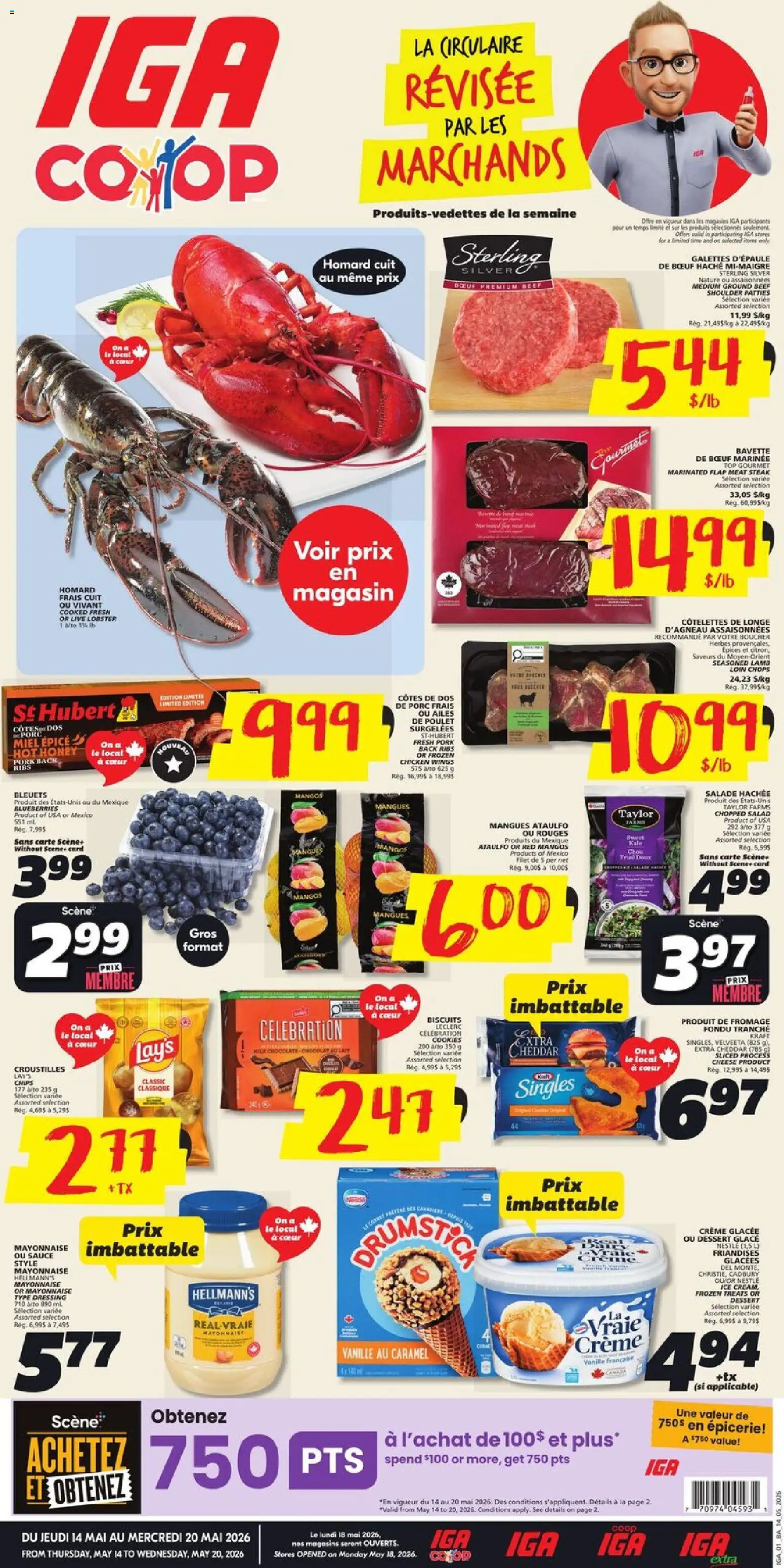 Preview of leaflet IGA weekly flyer / circulaire from shop IGA is valid from May 14, 2026