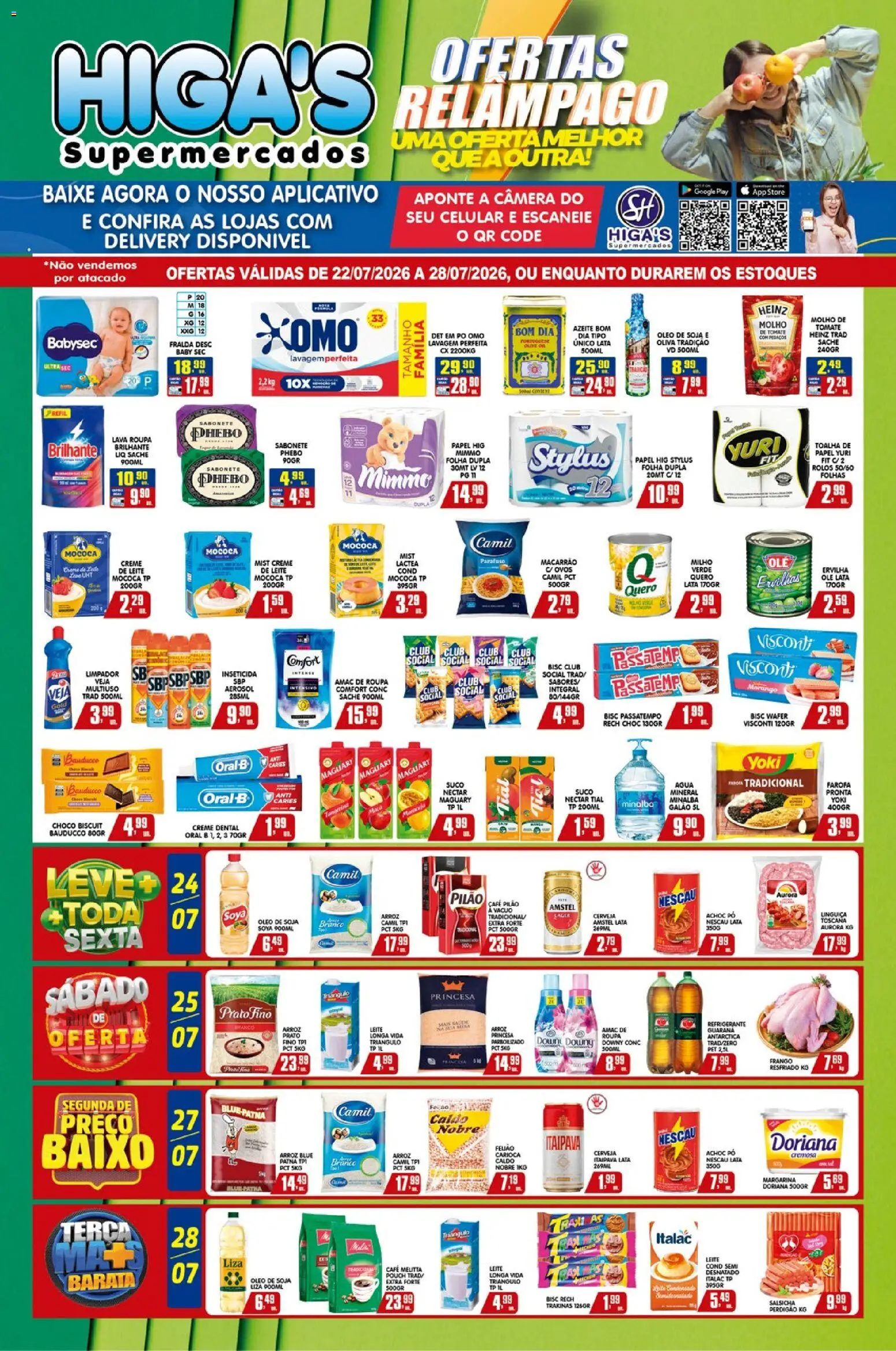 Pré-Visualização do folheto "Higa's Supermercado - Ofertas da semana" da loja Higa's Supermercado válido a partir de 22/07/2026