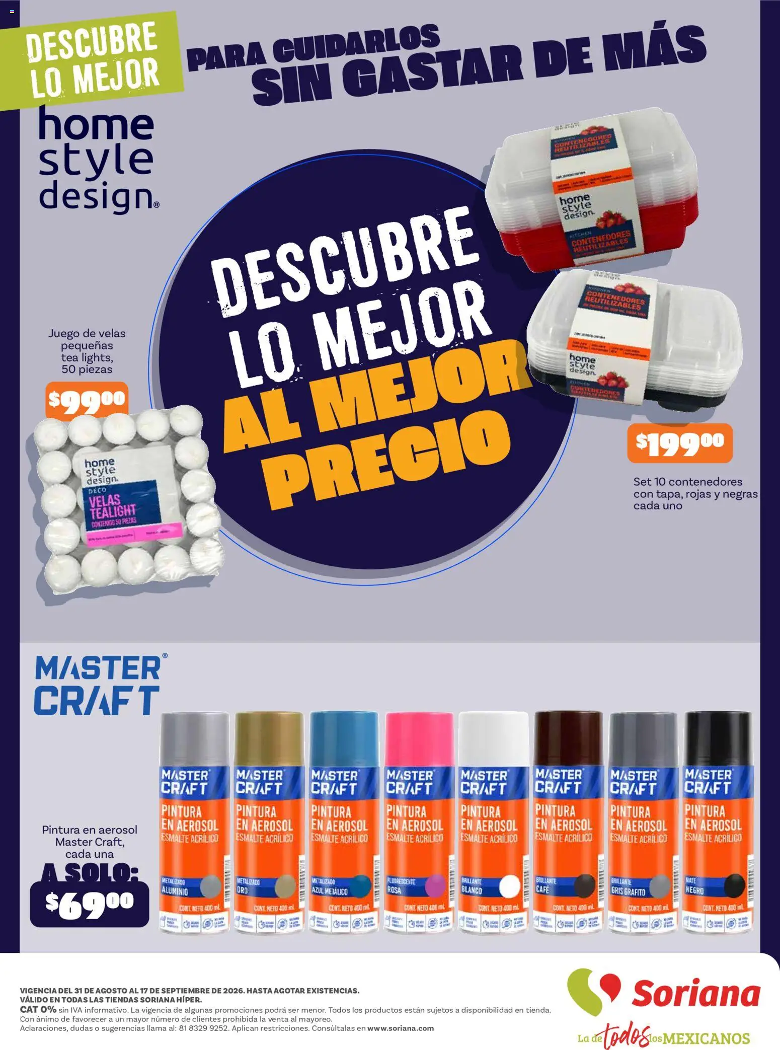 Vista previa las ofertas de la tienda Soriana - Soriana Descubre lo mejor al mejor precio Híper Nacional desde el 31/08/2026 