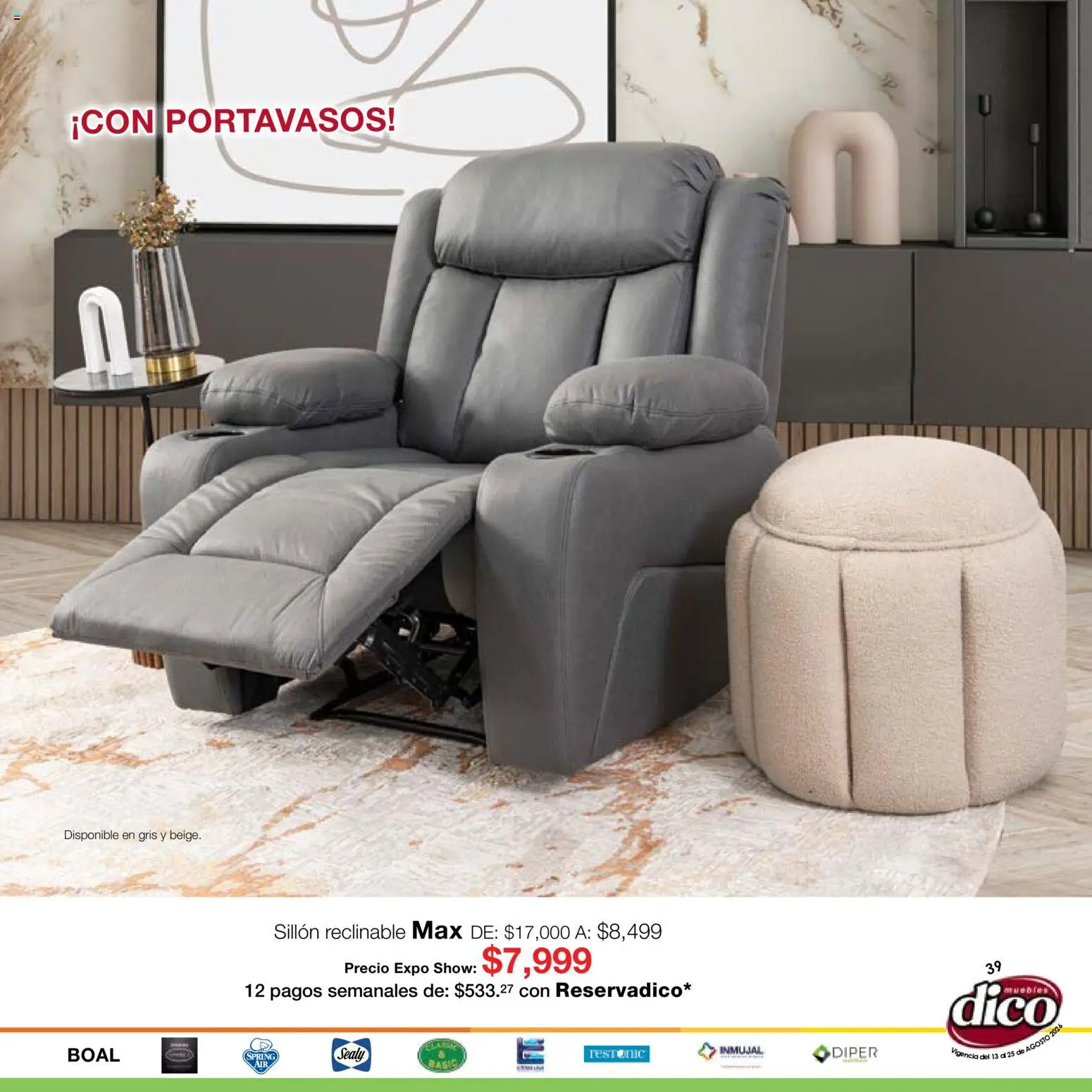 Vista previa las ofertas de la tienda Muebles Dico - Muebles Dico catálogo Expo Show desde el 13/08/2026 