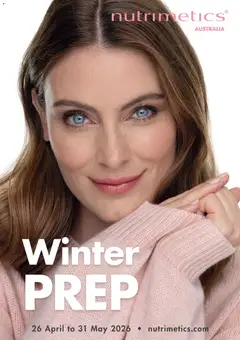 Preview of catalogue Nutrimetics Catalogue Winter Prep from shop Nutrimetics valid 26/04/2026