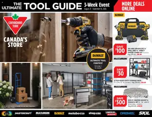 Un aperçu du dépliant Canadian Tire flyer - The Ultimate Tool Guide du magasin Canadian Tire est valide à partir 27 août 2026