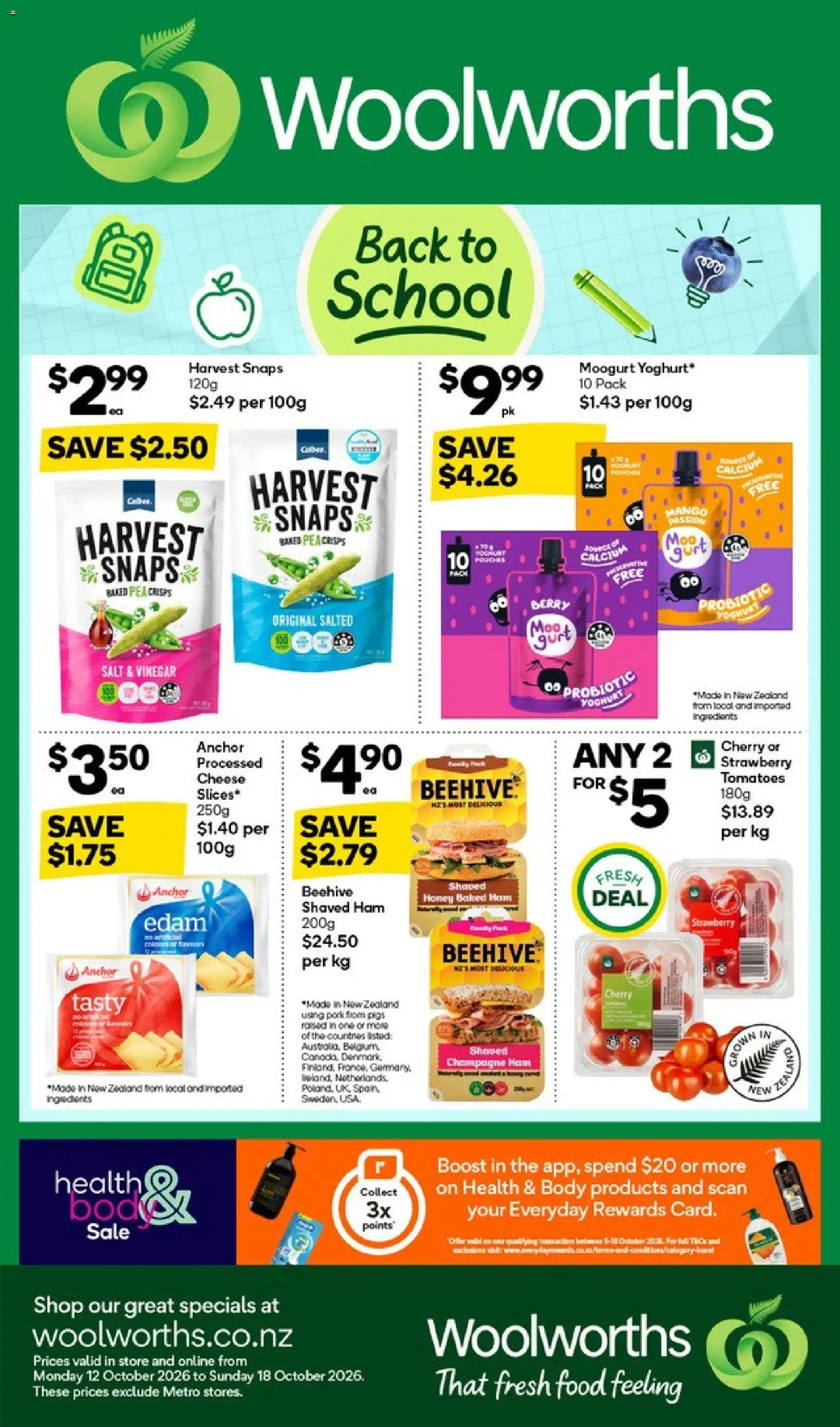 Preview of catalogue Woolworths catalogue from shop Woolworths valid 12 Oct 2026