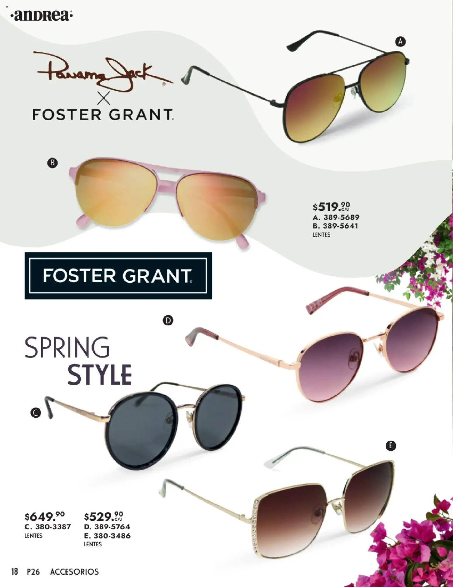 Vista previa las ofertas de la tienda Andrea - Catálogo Primavera desde el 25/01/2026 - Lentes