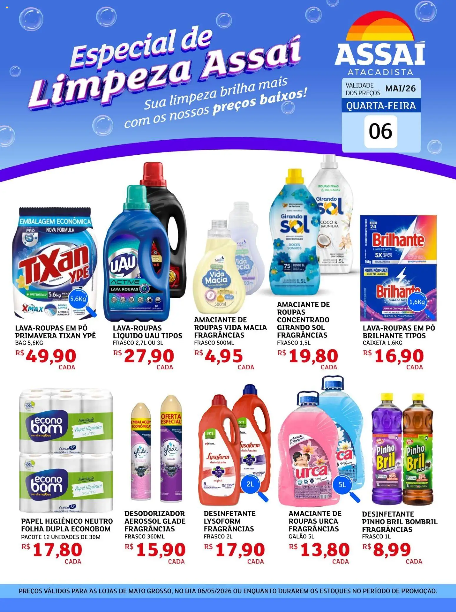 Pré-Visualização do folheto "Assaí Atacadista ofertas - MT" da loja Assaí Atacadista válido a partir de 06/05/2026