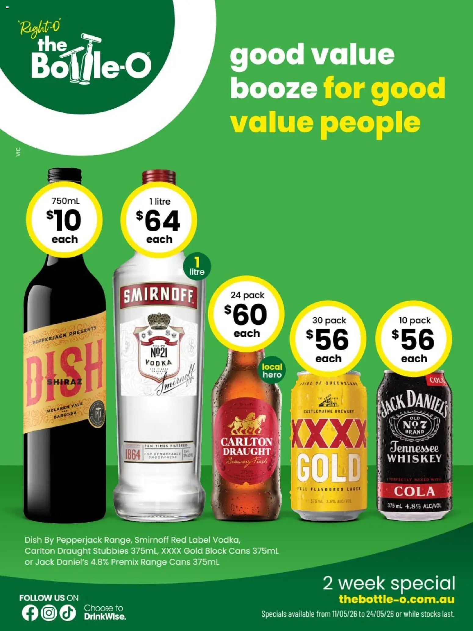 Preview of catalogue The Bottle-O catalogue BAIRNSDALE from shop The Bottle-O valid 11/05/2026