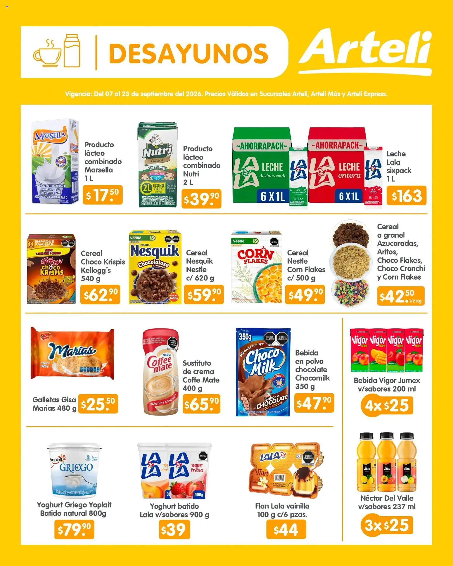 Vista previa las ofertas de la tienda Arteli - Arteli folleto Quincenal desde el 07/09/2026 