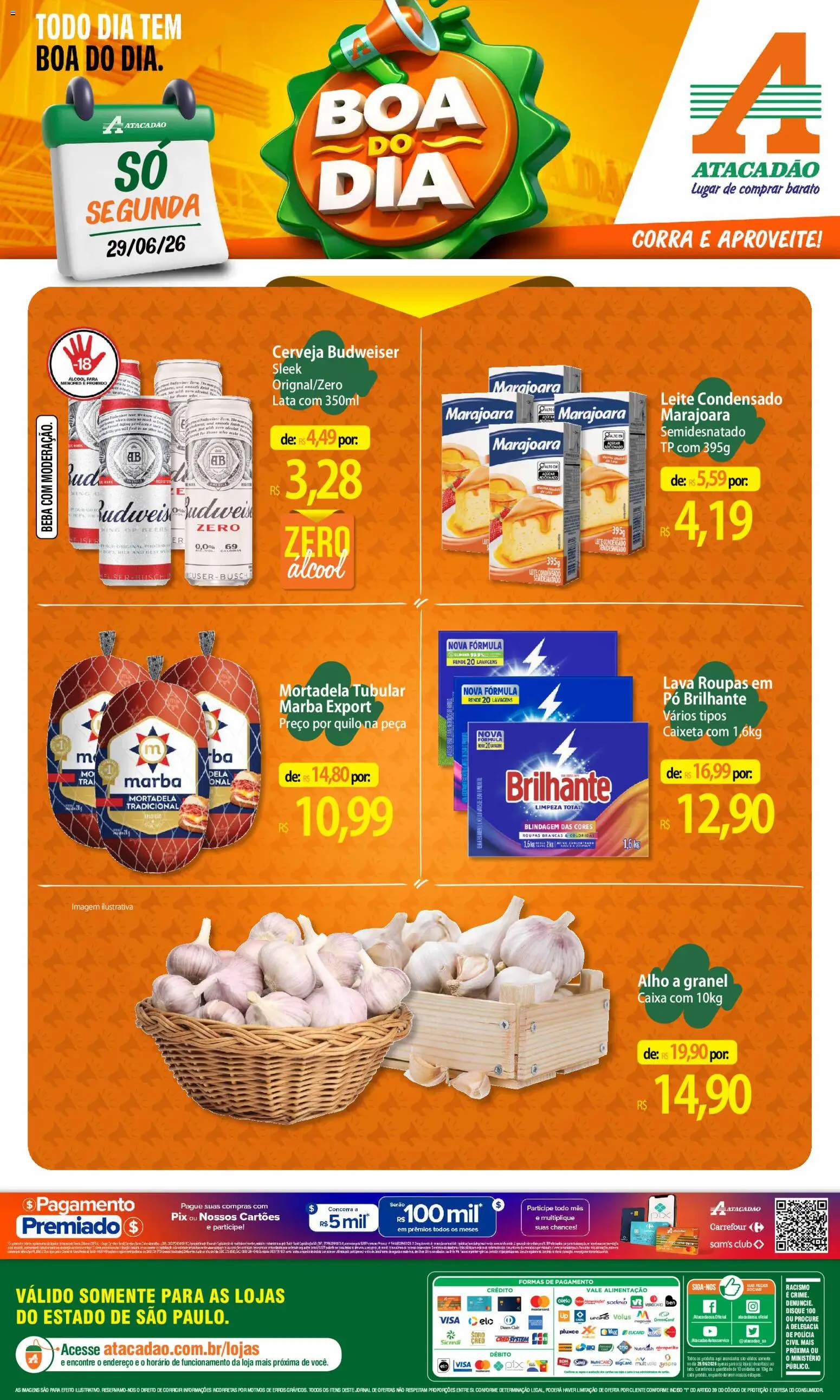 Pré-Visualização do folheto "Atacadão ofertas - SP" da loja Atacadão válido a partir de 29/06/2026