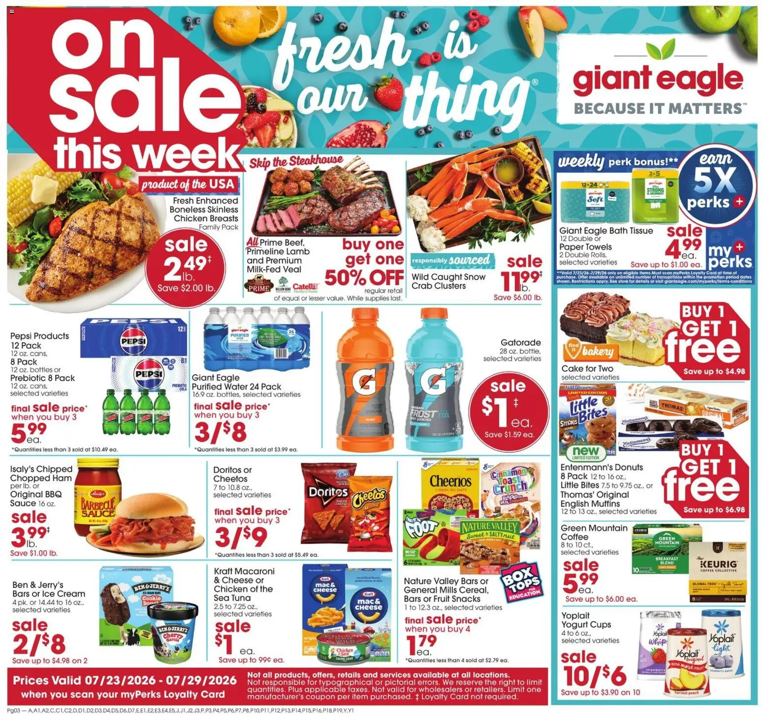 Ad Preview of Giant Eagle Giant Eagle Weekly Ad from 07/23/2026