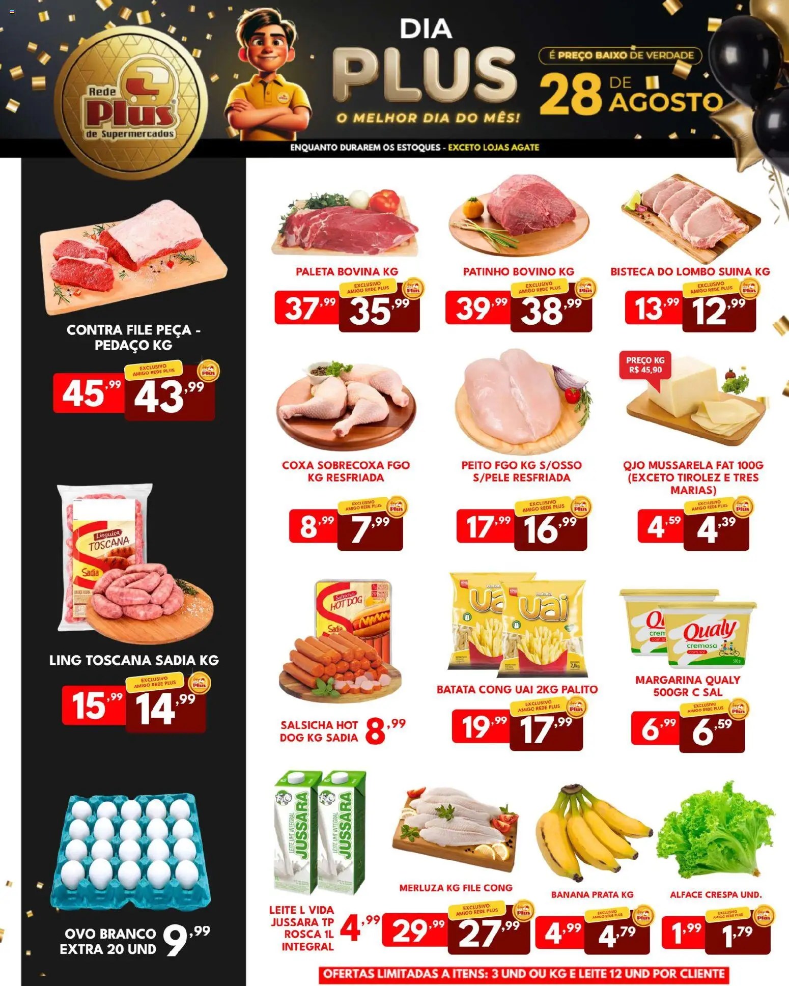 Pré-Visualização do folheto "Rede Plus Supermercados - Ofertas da semana" da loja Rede Plus Supermercados válido a partir de 28/08/2026