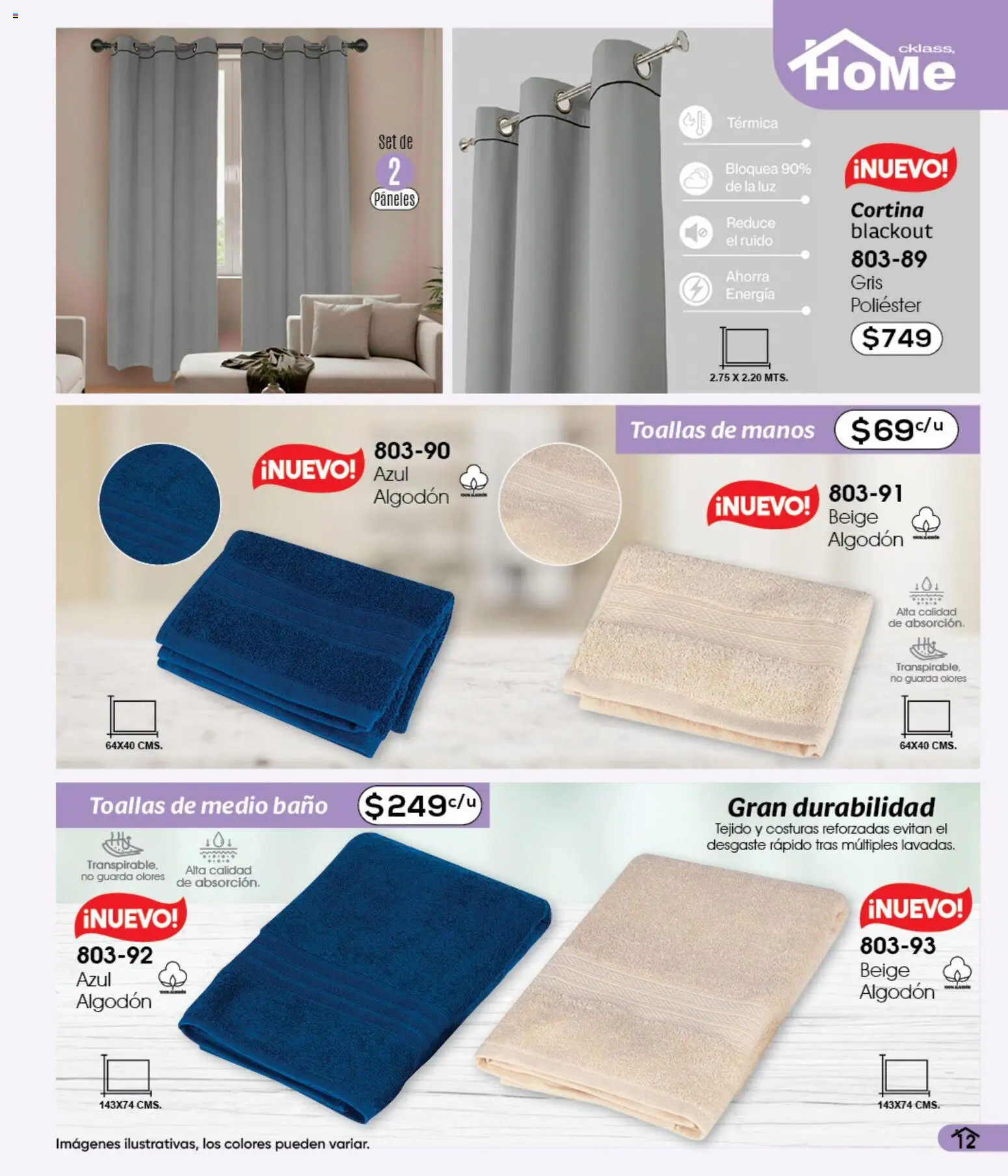 Vista previa las ofertas de la tienda Cklass - Cklass catálogo Verano Handbags desde el 05/03/2026 - Baño, Algodón, Toallas
