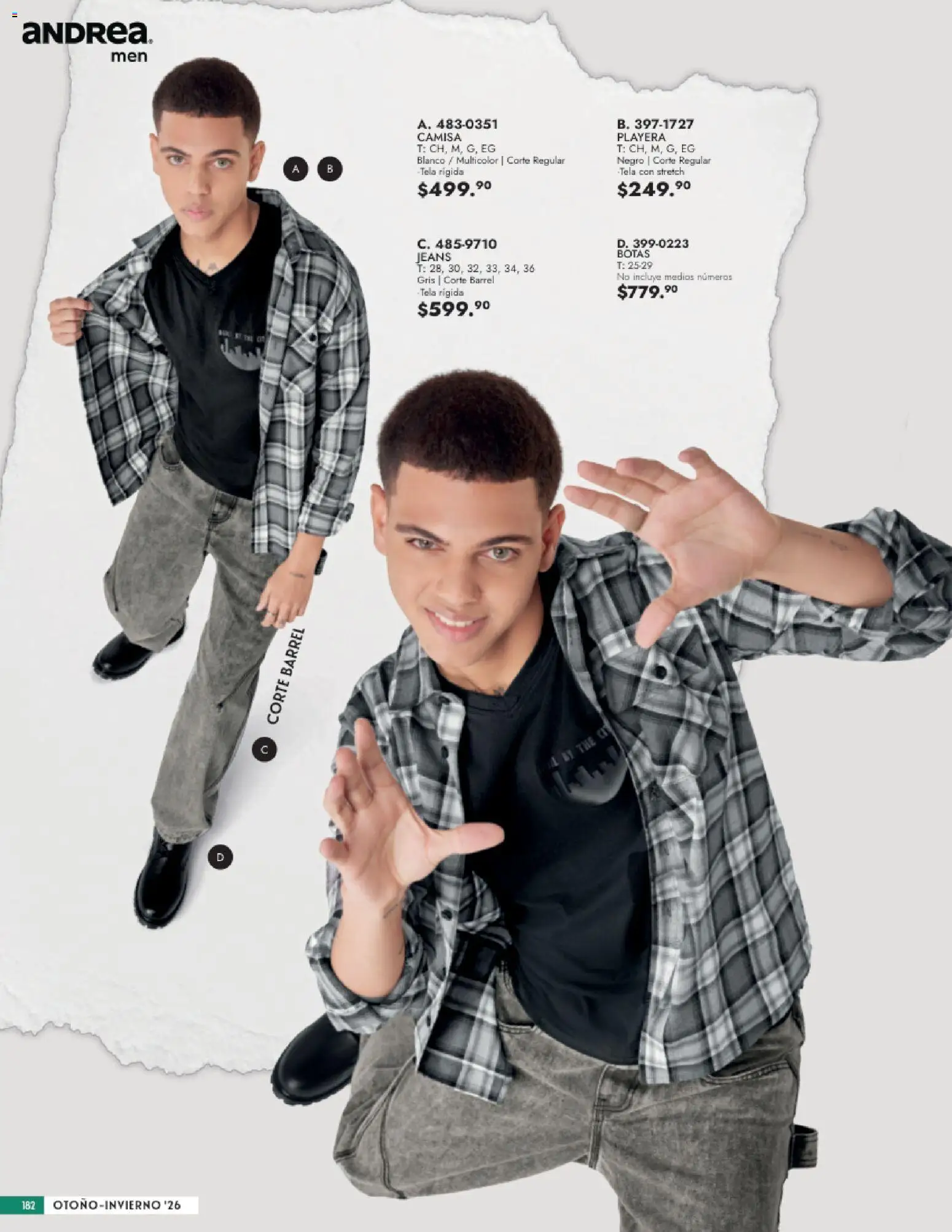 Vista previa las ofertas de la tienda Andrea - Andrea catálogo Vestir Caballero desde el 23/08/2026 