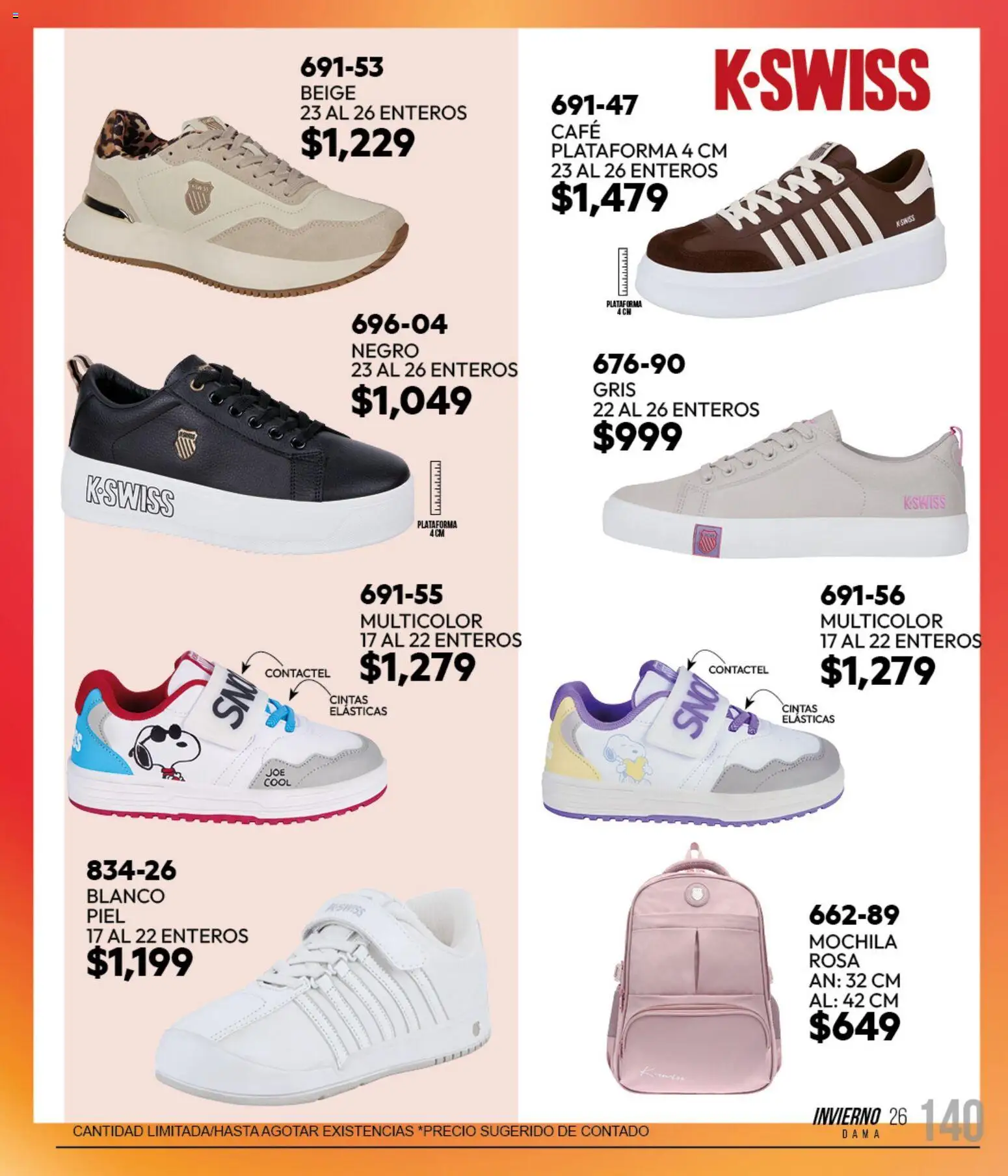 Vista previa las ofertas de la tienda Cklass - Cklass catálogo Sportbrands Dama Invierno desde el 11/09/2026 