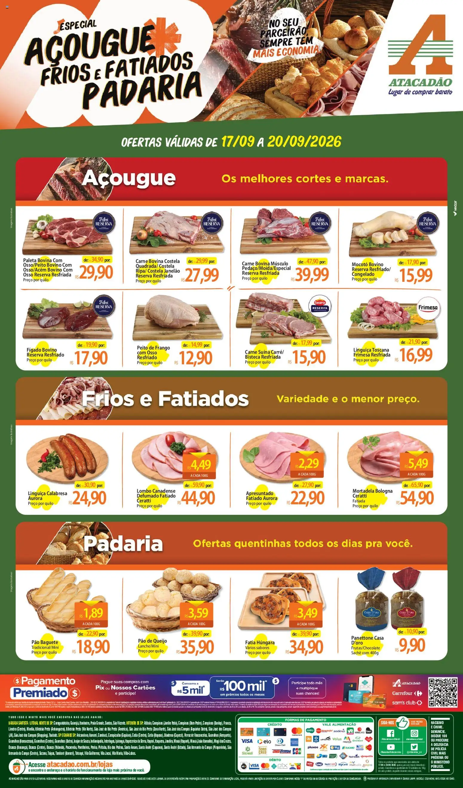Pré-Visualização do folheto "Atacadão ofertas - SP" da loja Atacadão válido a partir de 17/09/2026