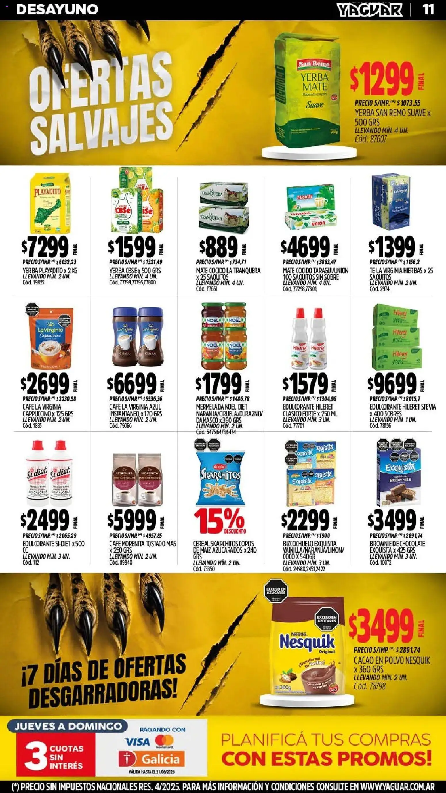 Vista previa del folleto de la tienda Yaguar válido desde el 03/08/2026 