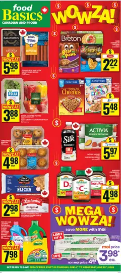 Un aperçu du dépliant Food Basics weekly flyer / circulaire du magasin Food Basics est valide à partir 4 juin 2026