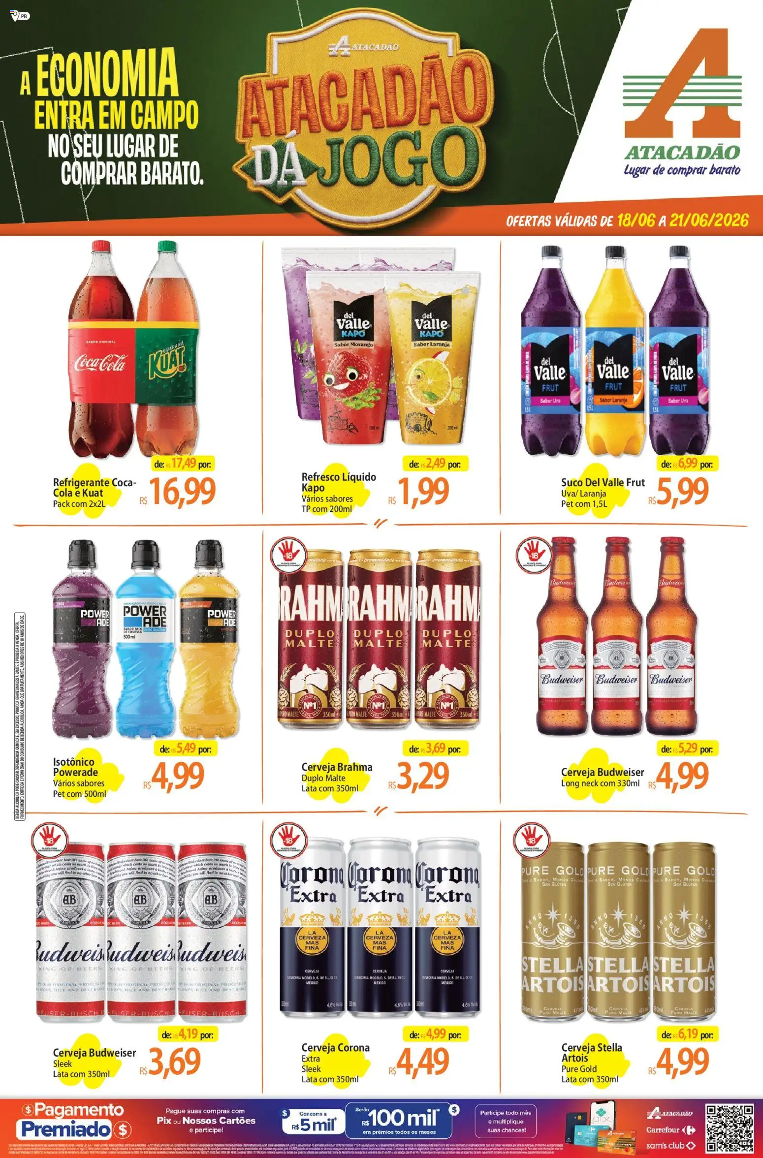 Pré-Visualização do folheto "Atacadão ofertas - PB" da loja Atacadão válido a partir de 18/06/2026