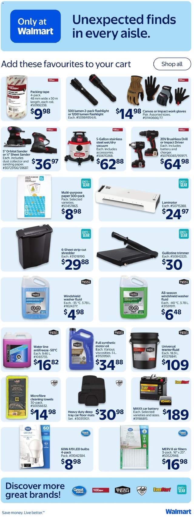 New Walmart flyer from Oct 01