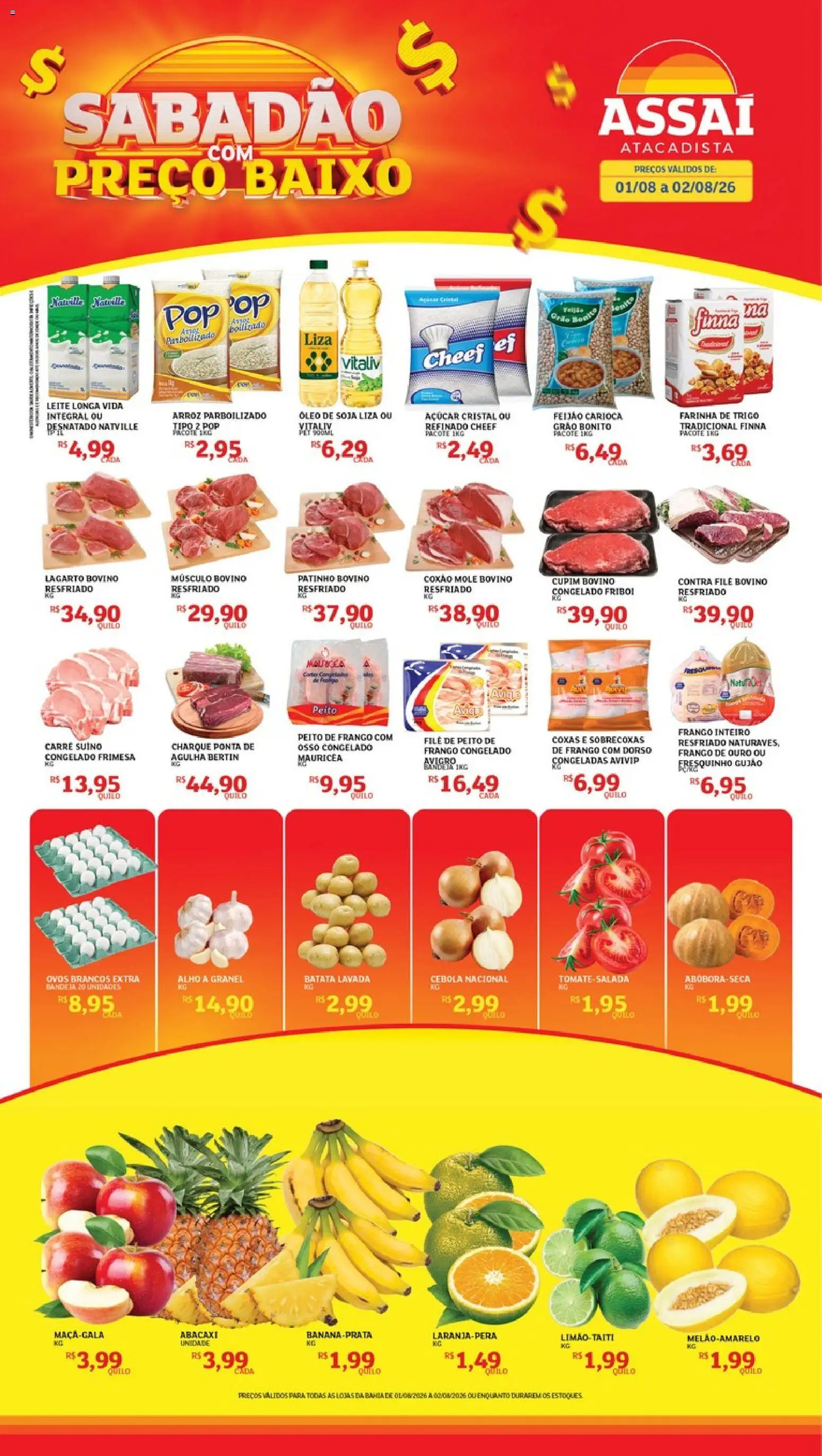Pré-Visualização do folheto "Assaí Atacadista ofertas - BA" da loja Assaí Atacadista válido a partir de 01/08/2026