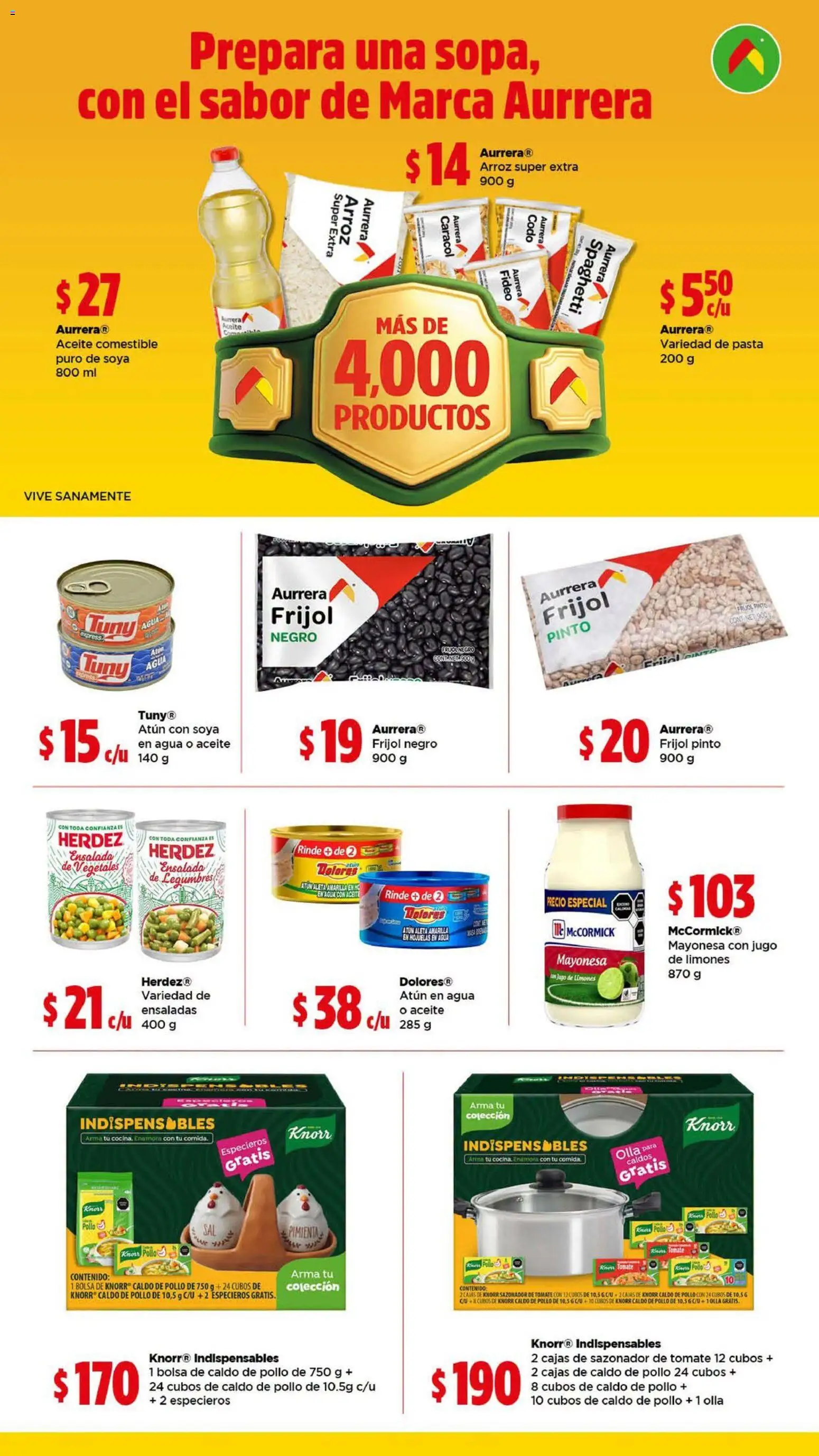 Vista previa las ofertas de la tienda Bodega Aurrerá - Bodega Aurrerá folleto Precios que no se tocan - Llena tu carrito con esenciales desde el 21/10/2026 