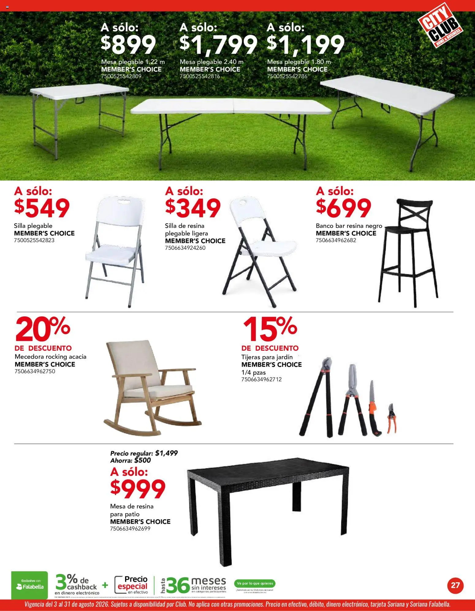 Vista previa las ofertas de la tienda City Club - City Club catálogo desde el 03/08/2026 