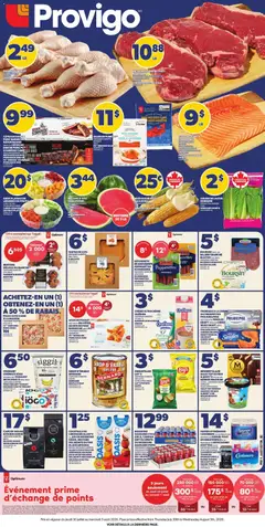 Un aperçu du dépliant Provigo weekly flyer / circulaire du magasin Provigo est valide à partir 30 juill. 2026
