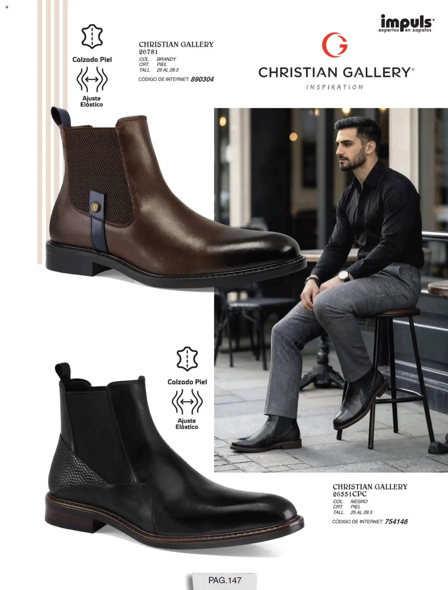 Vista previa las ofertas de la tienda Impuls - Impuls catálogo Caballero desde el 01/07/2026 - Zapatos, Brandy