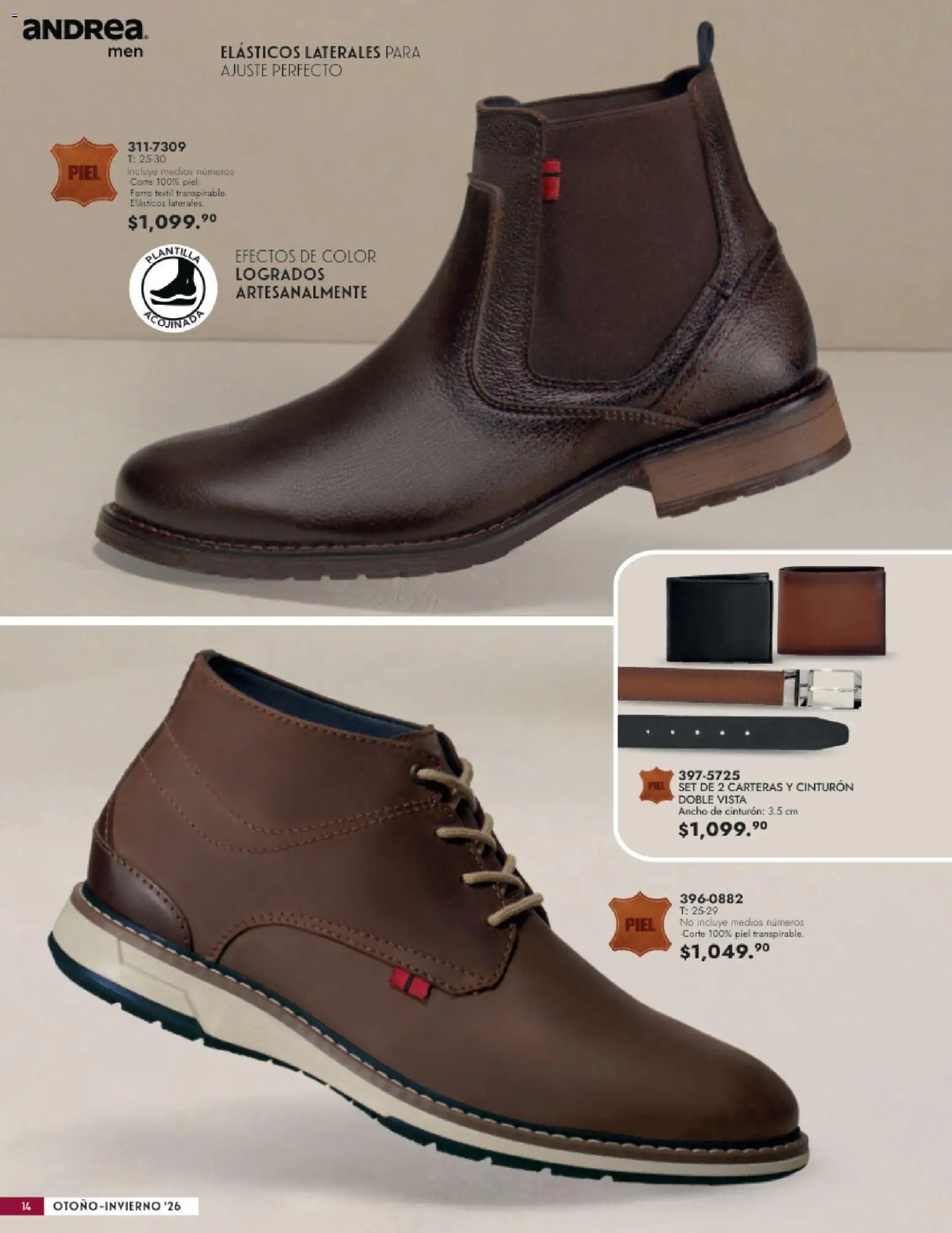 Vista previa las ofertas de la tienda Andrea - Andrea catálogo Calzado Caballero desde el 23/08/2026 