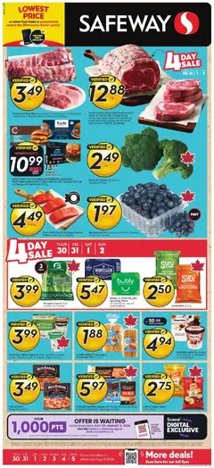 Un aperçu du dépliant Safeway weekly flyer / circulaire du magasin Safeway est valide à partir 30 juill. 2026