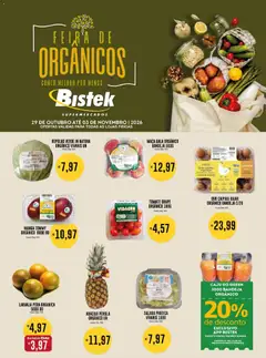 Pré-Visualização do folheto "Bistek Supermercados ofertas Feira de Orgânicos" da loja Bistek Supermercados válido a partir de 29/10/2026