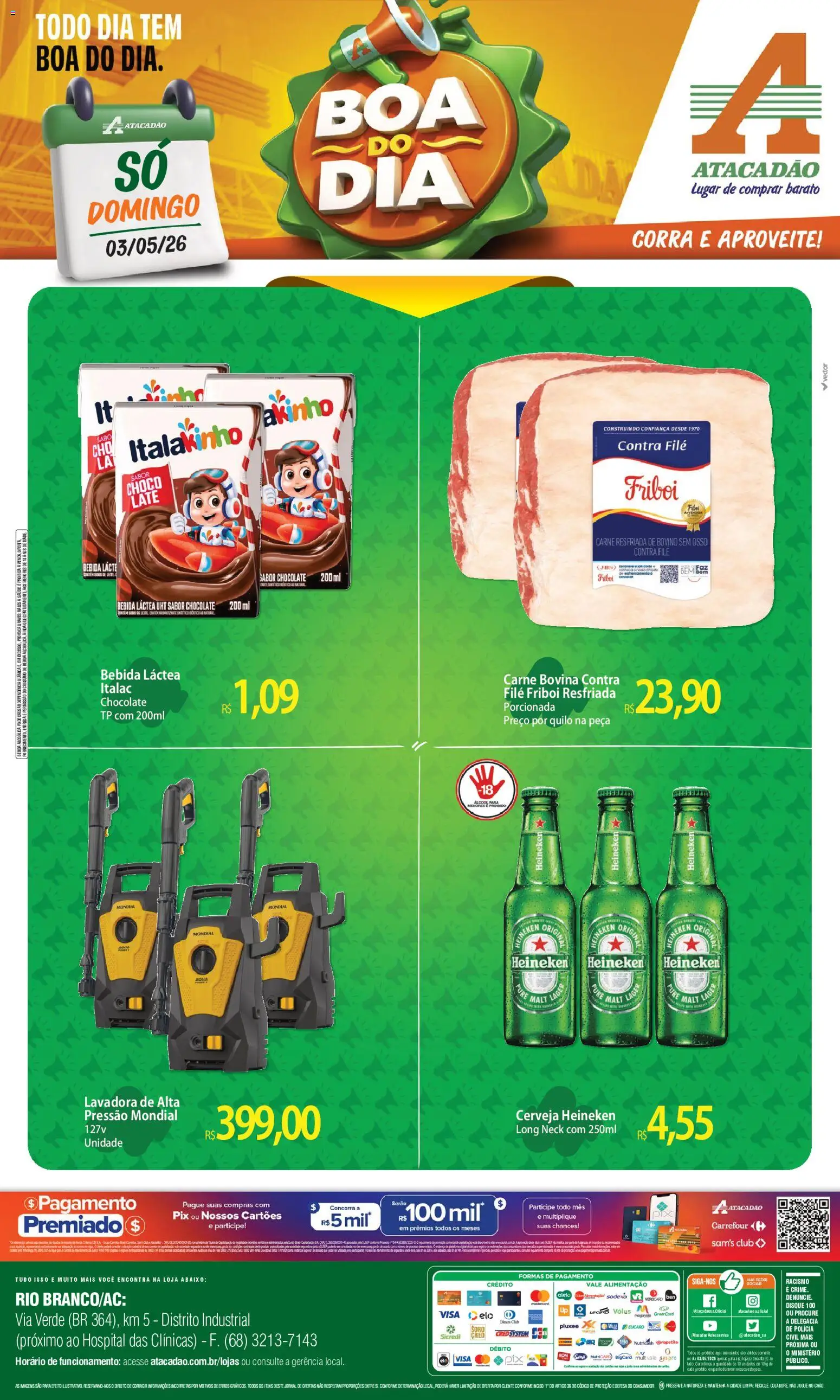 Pré-Visualização do folheto "Atacadão ofertas - AC" da loja Atacadão válido a partir de 03/05/2026